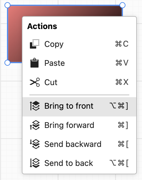 context menu